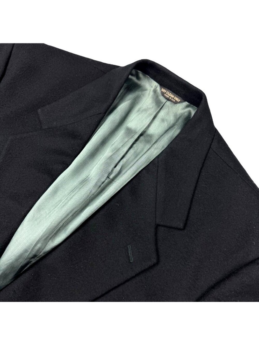 Joseph & Lyman Mens 100% Cashmere 2-Button Blazer Black • 44R